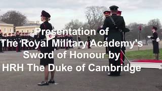 The Duke of Cambridge Presents Sword Of Honour at Sandhurst Sovereigns Parade 2018 [upl. by Ransell169]