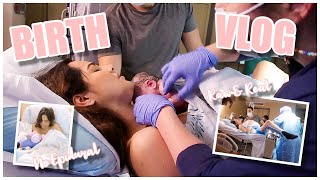 THE BIRTH OF MY DAUGHTER  Raw amp Real No epidural [upl. by Madlen151]