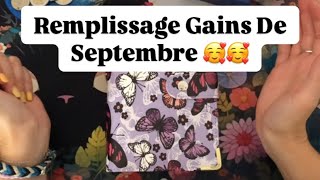 💋Vidéo Bonus💋Remplissage Avec Les Gains De Septembre 🥰 remplissage gains [upl. by Karab]