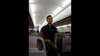 Jetstar flight attendant manila osaka flight [upl. by Gamal]