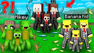 MILLIONAIRE JJ Family vs HOMERS Mikey Family vs MILLARDERS Banana Kid Family in Minecraft Maizen [upl. by Chapman]