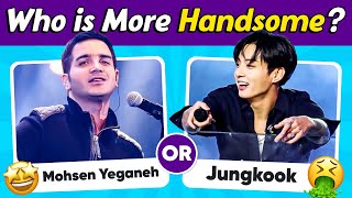 Handsome MEN Challenge  Iranian Singers vs Korean Singers [upl. by Ecidnak]