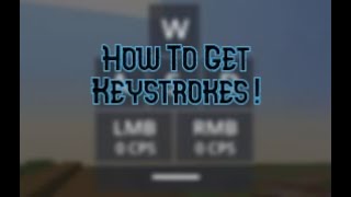 How to get Keystrokes on MCPEMCBE [upl. by Priscella]