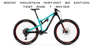 Rocky Mountain Instinct BC Edition  Test Ride  Review [upl. by Yla]