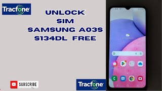 Samsung S134dl network unlock free  how to unlock network a03s tracfone free [upl. by Hgieliak]