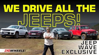 We Drive All The Jeeps From Grand Cherokee to Compass  Jeep Wave Exclusive Program [upl. by Nej]