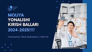 Moliya yonalishi Ozbekistonda kirish ballari tushib qoldimi [upl. by Slack]