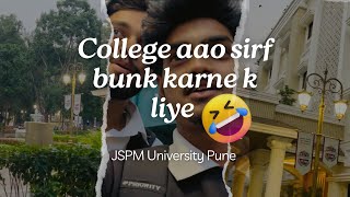 Most funny day 🤡  Bunking Moments at JSPM University Pune [upl. by Jerol205]