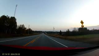 Quebec Route 113nb  KM 0 to KM 366 full length all kilometers JCT QC R167 [upl. by Halimaj181]