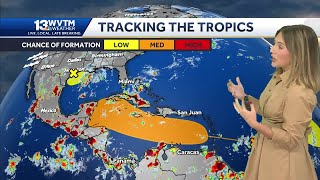 Three Atlantic disturbances remain active as the peak of Hurricane Season approaches Tropical de [upl. by Maryly]