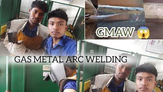 GMAW Welding process  gmaw welding process 😱😱 weldingjoints [upl. by Jaycee]