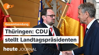 heute journal vom 28092024 Tod von HisbollahChef neuer Landtagspräsident in Thüringen [upl. by Filippa]