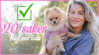 GÖR 20 SAKER FRÅN MIN TODO LIST [upl. by Eckhardt]