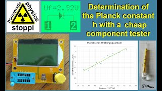 Determination of the planck constant h using LEDs and a cheap component tester [upl. by Cello]