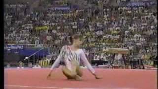 Henrietta Onodi  1992 Olympics EF  Floor Exercise [upl. by Teri]