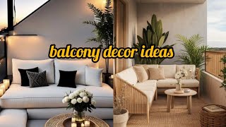 BALCONY DECORATION IDEAS II BALCONY DECOR IDEAS II [upl. by Lemcke297]