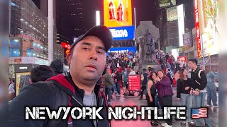 Exploring Newyork Nightlife  Times Square  Nightlife  Travel [upl. by Harty]