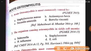 Acute osteomyelitis mcq for neet pg [upl. by Shantee]