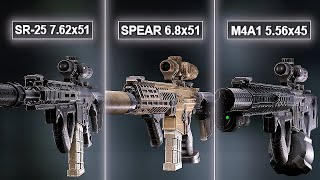 SPEAR 68 vs SR25 vs M4A1 Meta Build Comparison [upl. by Veda]