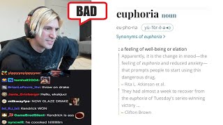 xQc Reacts to quoteuphoriaquot by Kendrick Lamar [upl. by Parks]