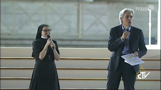 Testimonianza di Suor Cristina in Piazza San Pietro quotSvegliate il mondoquot [upl. by Eiggam237]