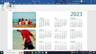 how to change the date on a calendar template in word [upl. by Airehc107]