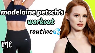 TRYING MADELAINE PETSCHS WORKOUT ROUTINE  and you can too [upl. by Verena54]