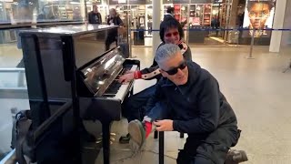 Brendan Kavanagh aka Dr K amp Terry Miles Play RED SOCK BOOGIE at St Pancras Station London [upl. by Labannah370]