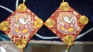 waste material Diwali decoration ideadiy carrybagcraft door hangings [upl. by Lyrred]