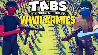 TABS New WORLD WAR 2 Armies  Totally Accurate Battle Simulator New Custom Units Update [upl. by Ylekalb580]