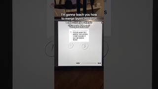 How to MERGE LAYERS in Clip Studio Paint’s “Simple Mode”  shorts [upl. by Halimaj]