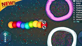 THE ADVANCE AMEZING NEW IO GAMES 🌈 RAINBOW snake gameplay slither best io games 2024 on Netflix 📺 [upl. by Ule]