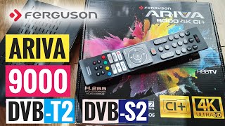 Ferguson ARIVA 9000 🔥 DVBT2 DVBS2 💥 [upl. by Alesram]