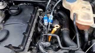 VW Passat B5 19 85kW PD Wynns diesel system purge cleaning [upl. by Yromem]