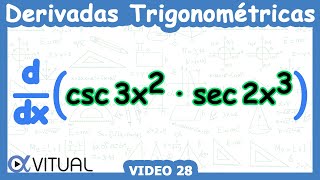 😄 Derivadas Trigonométricas  Video 28 [upl. by Tsui]