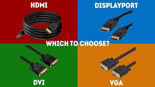 HDMI vs DisplayPort vs DVI vs VGA  Simple Explanation [upl. by Brouwer]