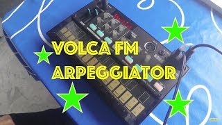 Korg Volca FM Arpeggio tweaking [upl. by Eecak]