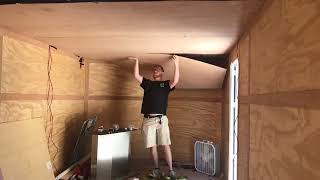 24FT Enclosed Trailer TOY HAULER BUILD [upl. by Nail]