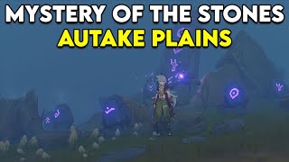 How to solve the mystery of the stones at Autake Plains  clue and slate locations  Genshin Impact [upl. by Gwenore]