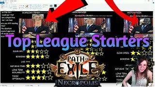 PoE 324 Necropolis BEST League Starter Ratings  NOT BAIT MOSTLY YOU WONT BELIEVE THE TOP 3 [upl. by Llenahs]