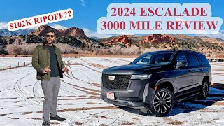 2024 Cadillac Escalade Review  3000 Mile Test [upl. by Reerg]