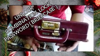 How to unlock forgotten Combination Lock password  Briefcase  👉 quick and easy way [upl. by Notneiuq]