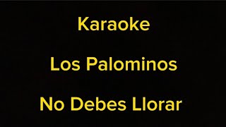 Karaoke  Los Palominos  No Debes Lorar [upl. by Everett]