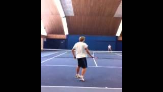 Dirk Nowitzki vs Andrea Petkovic in der TennisUniversity [upl. by Kinom]