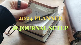 my 2024 planner amp journal lineup  midori hibino travelers notebook hobonichi [upl. by Fahland]