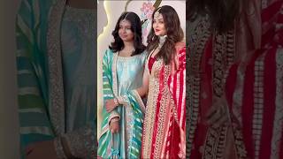 Cute Aaradhya Bachchan with her Mom Aishwarya Rai  AnantRadhika Ambani wedding shorts youtube [upl. by Neelak]