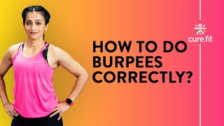 How To Do Burpees Correctly by Cult Fit  Burpees For Beginners Burpees Workout  Cult FitCure Fit [upl. by Jennifer]