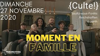 Culte pour familles du dimanche 29 novembre 2020 [upl. by Anifled]