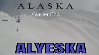 Ski Glacier Bowl Alyeska April 2024 GoPro PS [upl. by Eldwon]