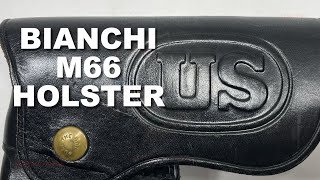 Bianchi Model M66 Experimental Military amp Police 1911 Pistol Holster from 1972 [upl. by Esyla183]